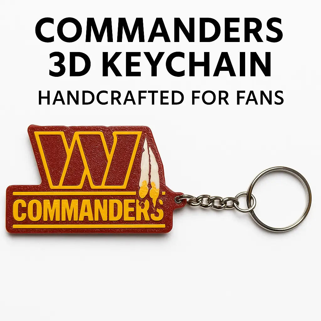 Washington Commanders Keychain – Fan Gift Stocking Stuffer