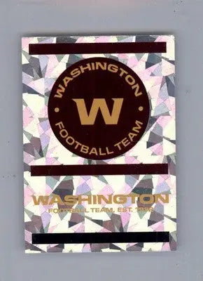 Washington Football Team Logo FOIL 2021 Panini Sticker & Card Collection #343 - Football Card Single