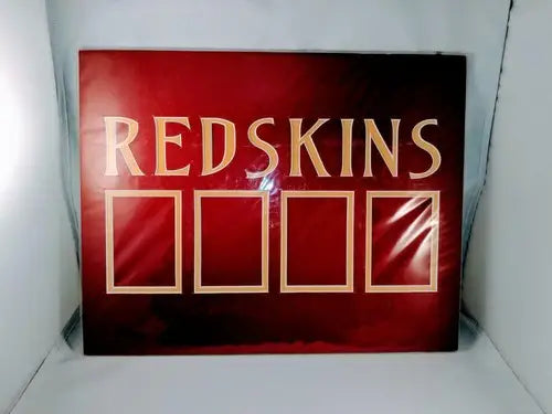 Washington Redskins 4 Trading Card Holder Wall Plaque 14’’ x 11’’ - Display Case