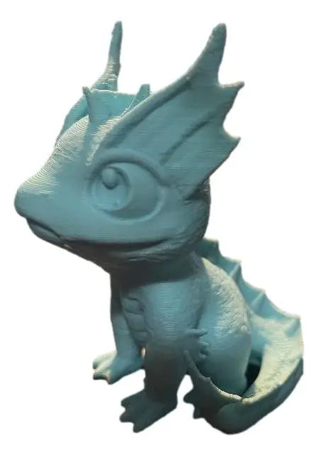 Water Dragon Egg with Baby Dragon 3D Printed Fantasy Collectible Figurine