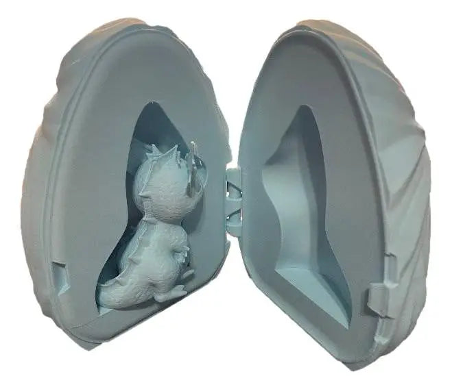Water Dragon Egg with Baby Dragon 3D Printed Fantasy Collectible Figurine