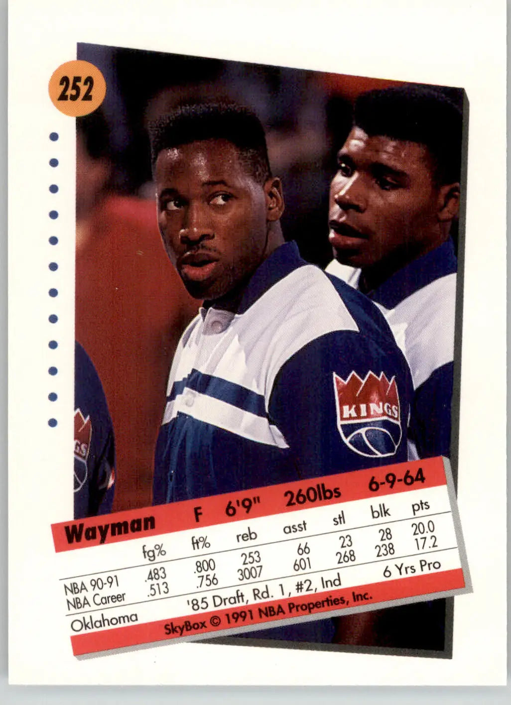 Wayman Tisdale - 1991-92 SkyBox - #252 - Basketball - Basketball Card Single