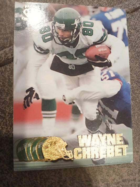 Wayne Chrebet football card from the 1997 Pacific Collection trading cards