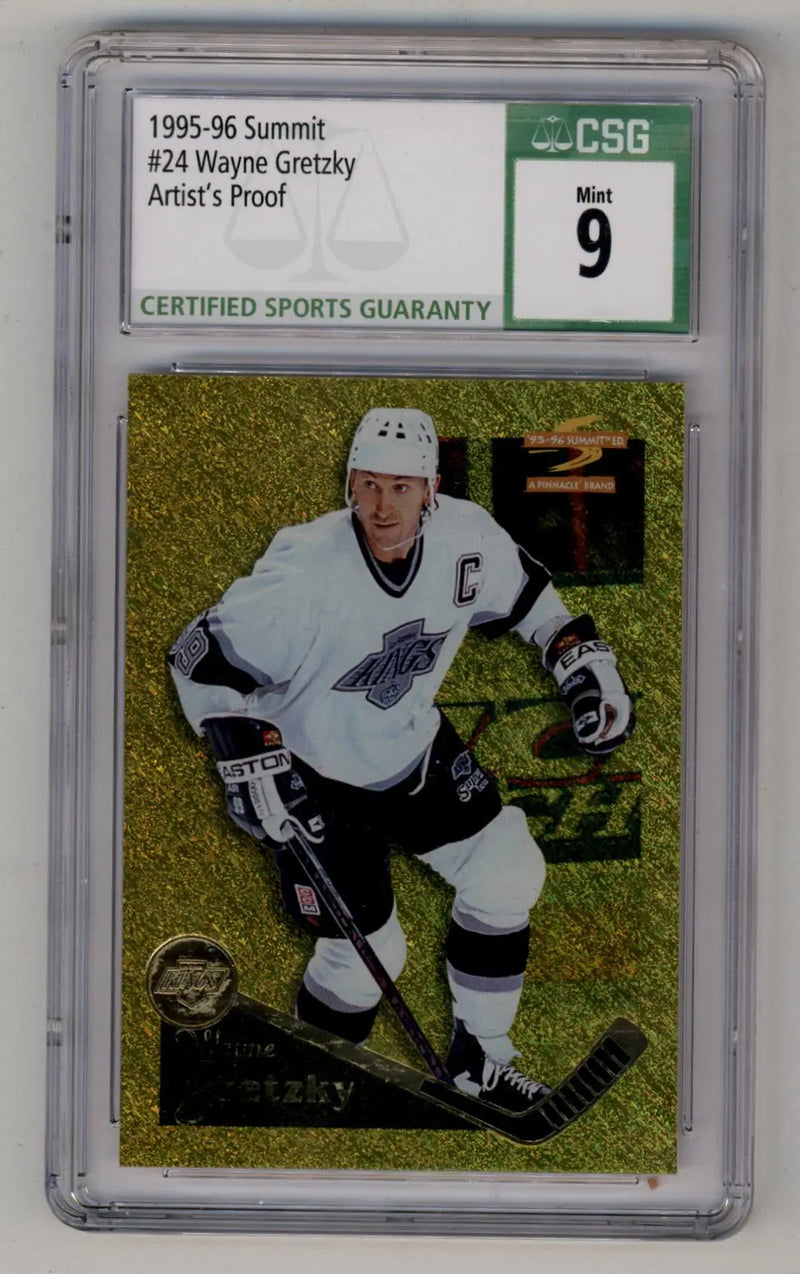 Wayne Gretzky 1995-96 Summit #24 Artist’s Proof CSG 9 Mint - Hockey Card Single