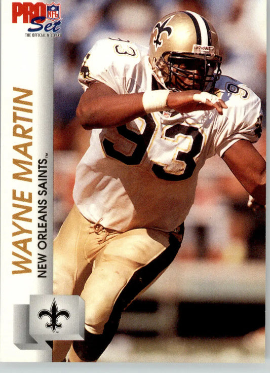 Wayne Martin - 1992 Pro Set - #588 - Football - Football Card Single