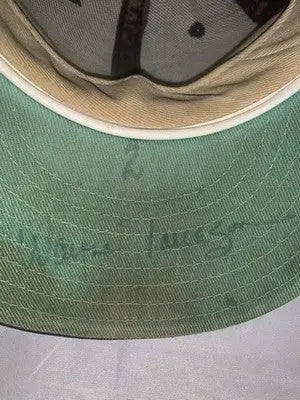Wayne Tolleson NY Yankees Game Used (1986-1990) Autographed Baseball Cap Hat JSA - Sports Memorabilia