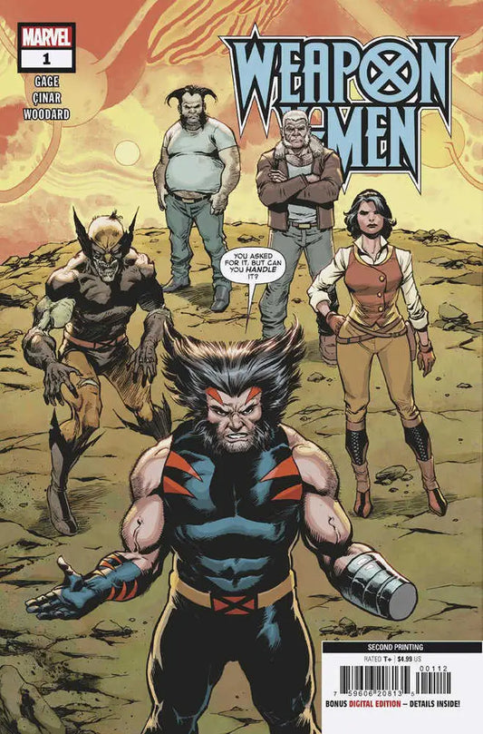 Weapon X-Men #1 Yildiray Cinar 2nd Print Variant - Comic Book