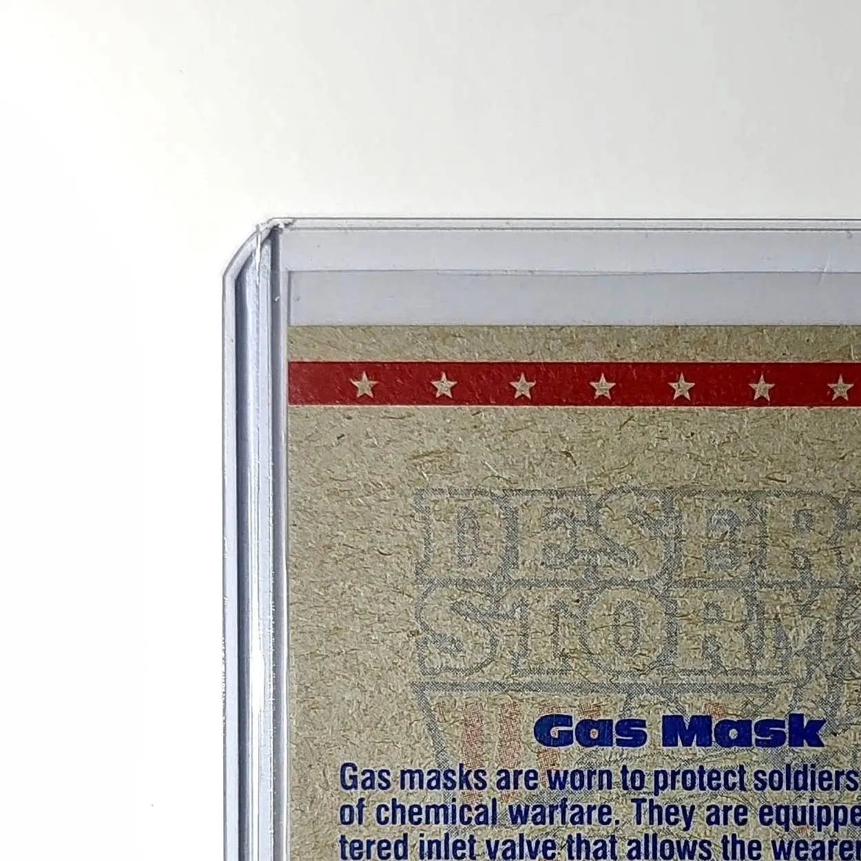 Wearing the Gas Mask 1991 Topps Desert Storm #76 Card - Non-Sports Card Single