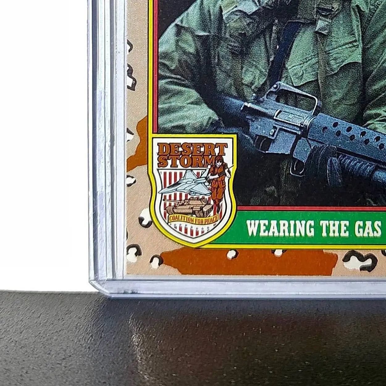 Wearing the Gas Mask 1991 Topps Desert Storm #76 Card - Non-Sports Card Single