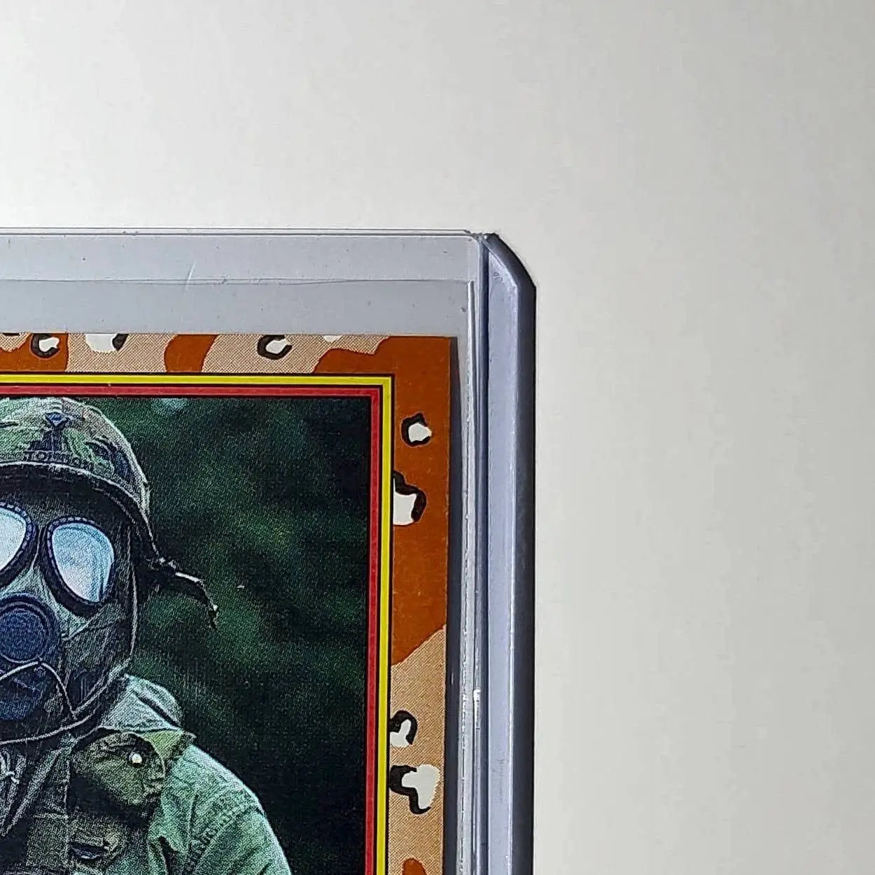 Wearing the Gas Mask 1991 Topps Desert Storm #76 Card - Non-Sports Card Single