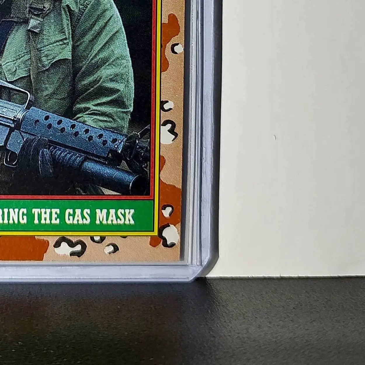 Wearing the Gas Mask 1991 Topps Desert Storm #76 Card - Non-Sports Card Single
