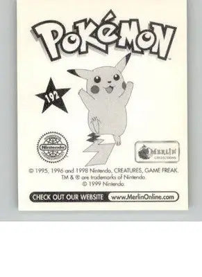 Weepinbell - 1999 Merlin Pokemon Stickers - #192 - Non_sport - Non-Sports Card Single