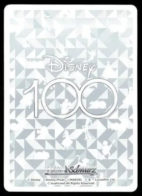 Disney 100th anniversary trading card with holographic pattern Weiss Schwarz Woody schwarz woody