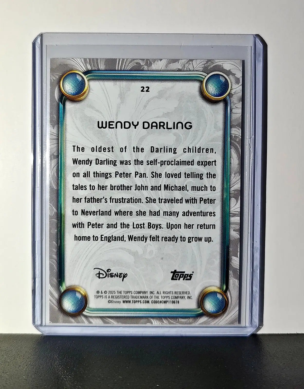 Wendy Darling 2025 Topps Disney Wonder #22 Card Peter Pan