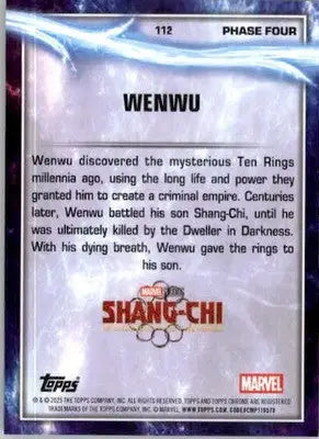 Wenwu - 2025 Topps Chrome Marvel Studios - #112 - Non_sport - Non-Sports Card Single