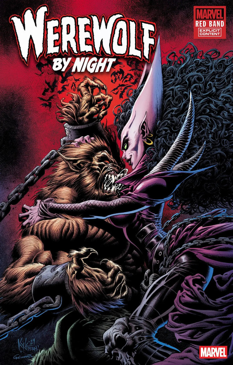Comic book cover for Werewolf By Night Red Band #7 Kyle Hotz Variant polybagged