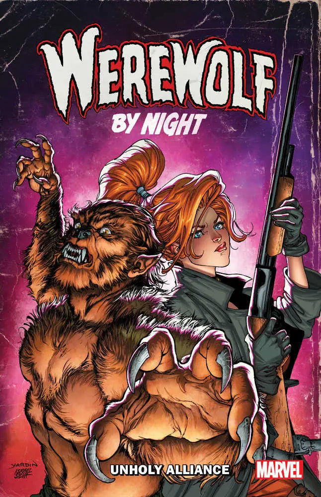Werewolf by Night comic book cover from Night Unholy Alliance featuring Moon Knight and Werewolf