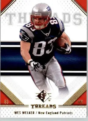 Wes Welker - 2009 SP Threads - #98 - Football - Football Card Single