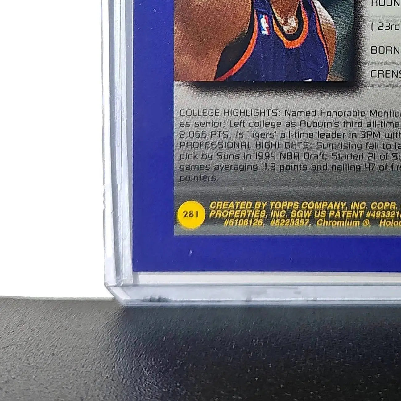 Wesley Person 1994-95 Topps Finest #281 Collegiate Best - Basketball Card Single