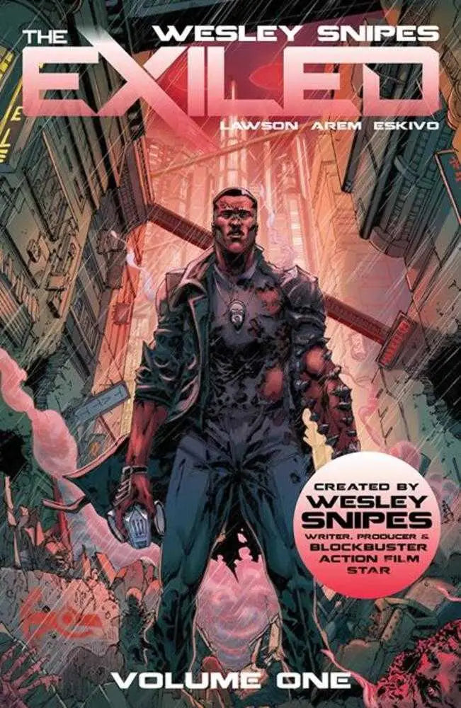 Comic book cover featuring Wesley Snipes for Exiled TPB Volume 01 in Wesley Snipes series