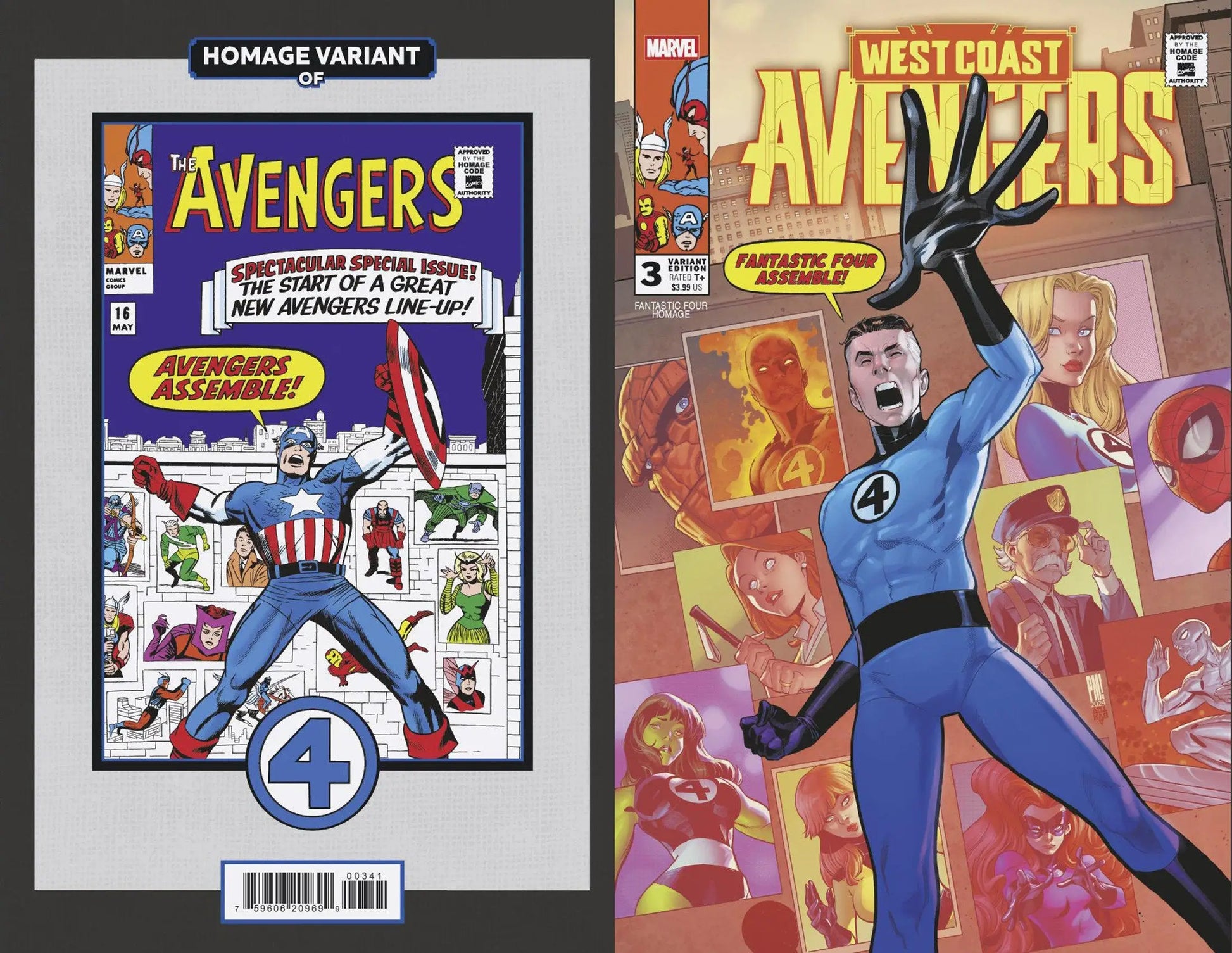 West Coast Avengers #3 Paco Medina Fantastic Four Homage Variant - Comic Book