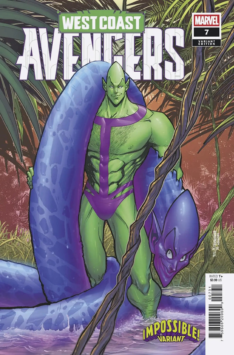 West Coast Avengers comic book featuring David Baldeon Impossible Variant cover