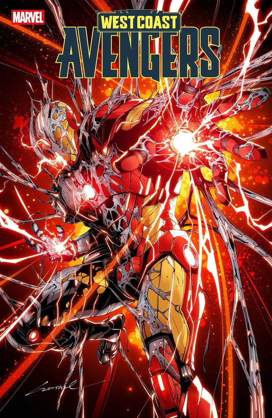 Iron Man comic book cover from West Coast Avengers #8 Godtail Variant edition