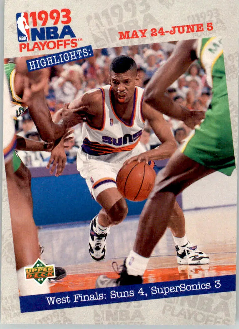 West Finals: Suns 4 SuperSonics 3 - 1993-94 Upper Deck - #191 - Basketball - Basketball Card Single