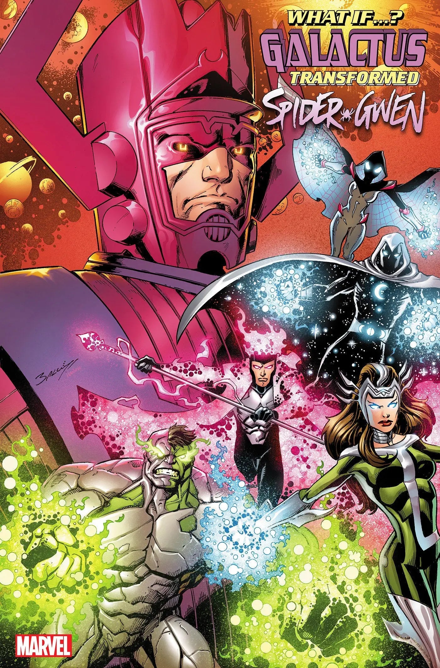 What If...? Galactus: Galactus Transformed Spider-Gwen? #1 Mark Bagley Variant - Comic Book