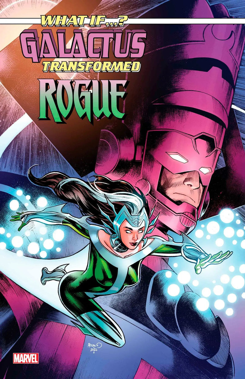 Comic book cover of What If Galactus Transformed Rogue #1 with Rogue and Galactus