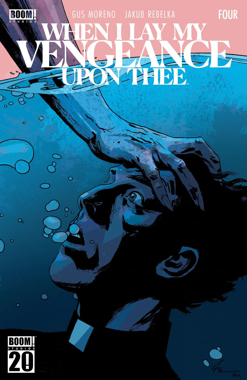 Comic book cover of When I Lay My Vengeance Upon Thee #4 B Variant Dressed Phillips featuring Stygian’s Exorcism