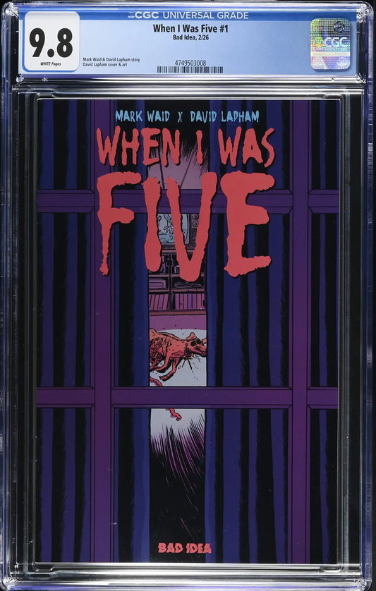 When I Was Five #1 ComicsPRO Limited Edition CGC 9.8 - Comic Book