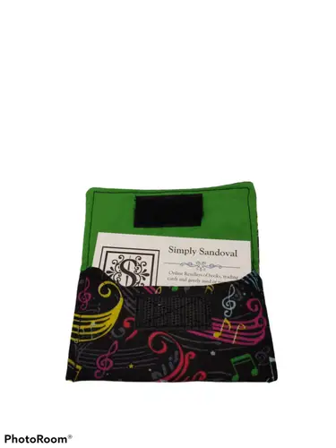 Whimsical Musical Notes design Re-useable *gift card holder * business ID:33299 - General Merchandise