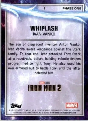 Whiplash - 2025 Topps Chrome Marvel Studios - #8 - Non_sport - Non-Sports Card Single
