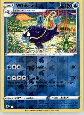 Whiscash - Astral Radiance - 036/189 - Reverse Holo LP Pokemon - Pokémon Card Single