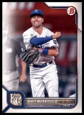Whit Merrifield 2022 Bowman #42 Kansas City Royals - Baseball Card Single