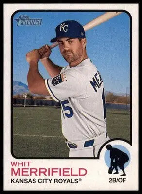 Whit Merrifield 2022 Topps Heritage #89 Kansas City Royals - Baseball Card Single