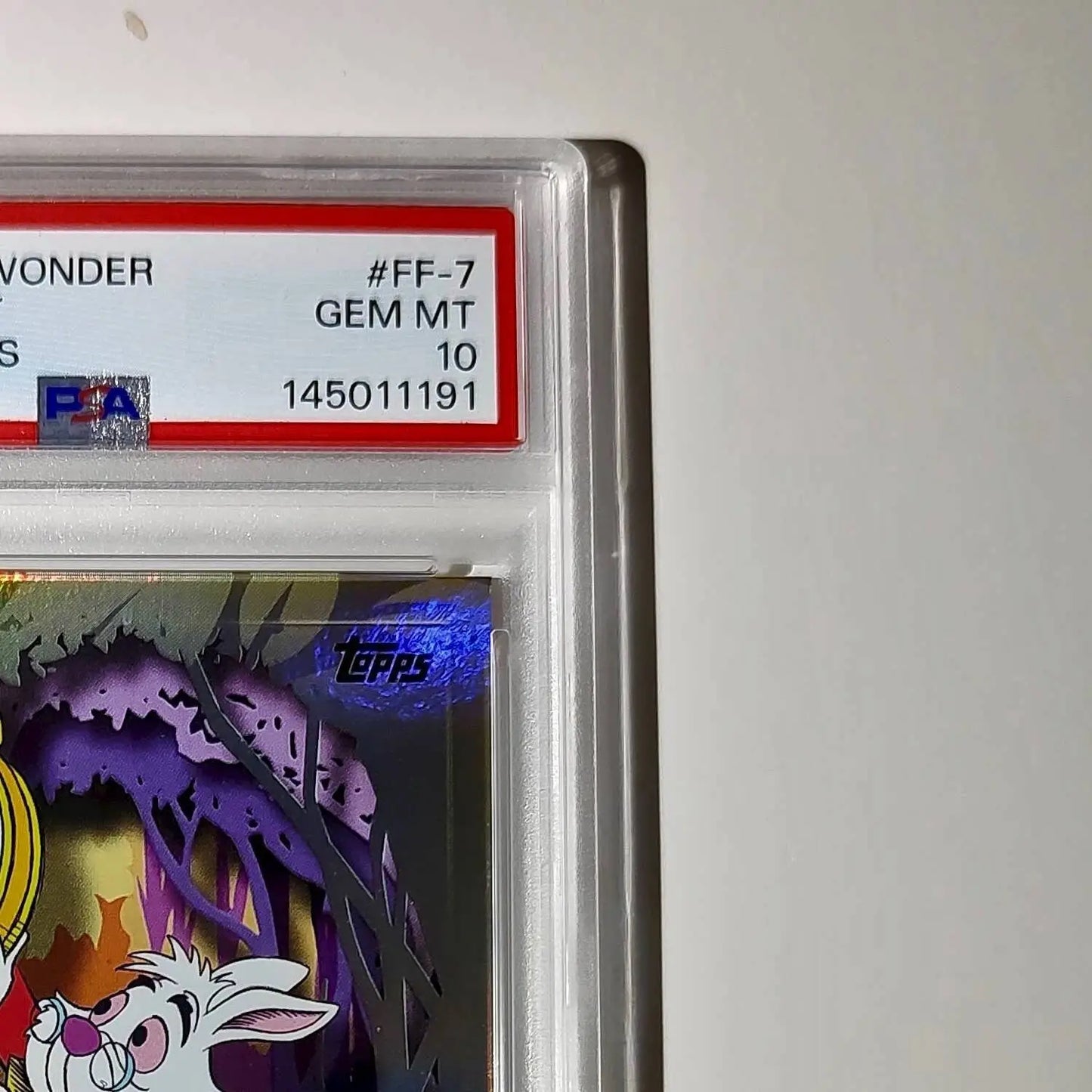 White Rabbit 2025 Topps Disney #FF-7 Furry Friends Card PSA 10 - Non-Sports Card Single