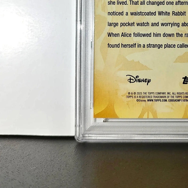 White Rabbit 2025 Topps Disney #FF-7 Furry Friends Card PSA 10 - Non-Sports Card Single