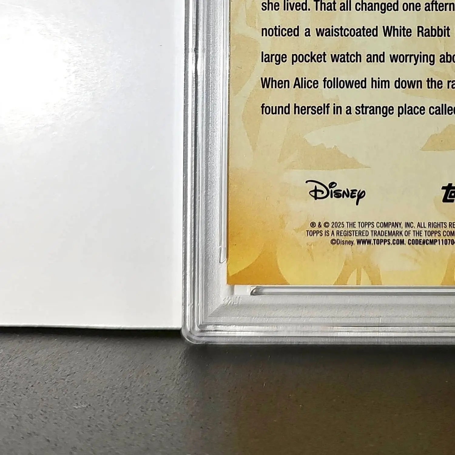 White Rabbit 2025 Topps Disney #FF-7 Furry Friends Card PSA 10 Gem - Non-Sports Card Single