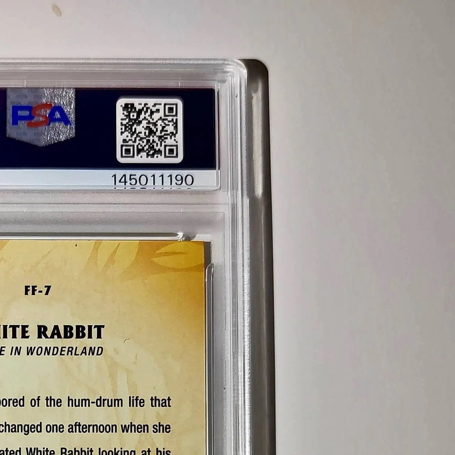 White Rabbit 2025 Topps Disney #FF-7 Furry Friends Card PSA 10 Gem - Non-Sports Card Single