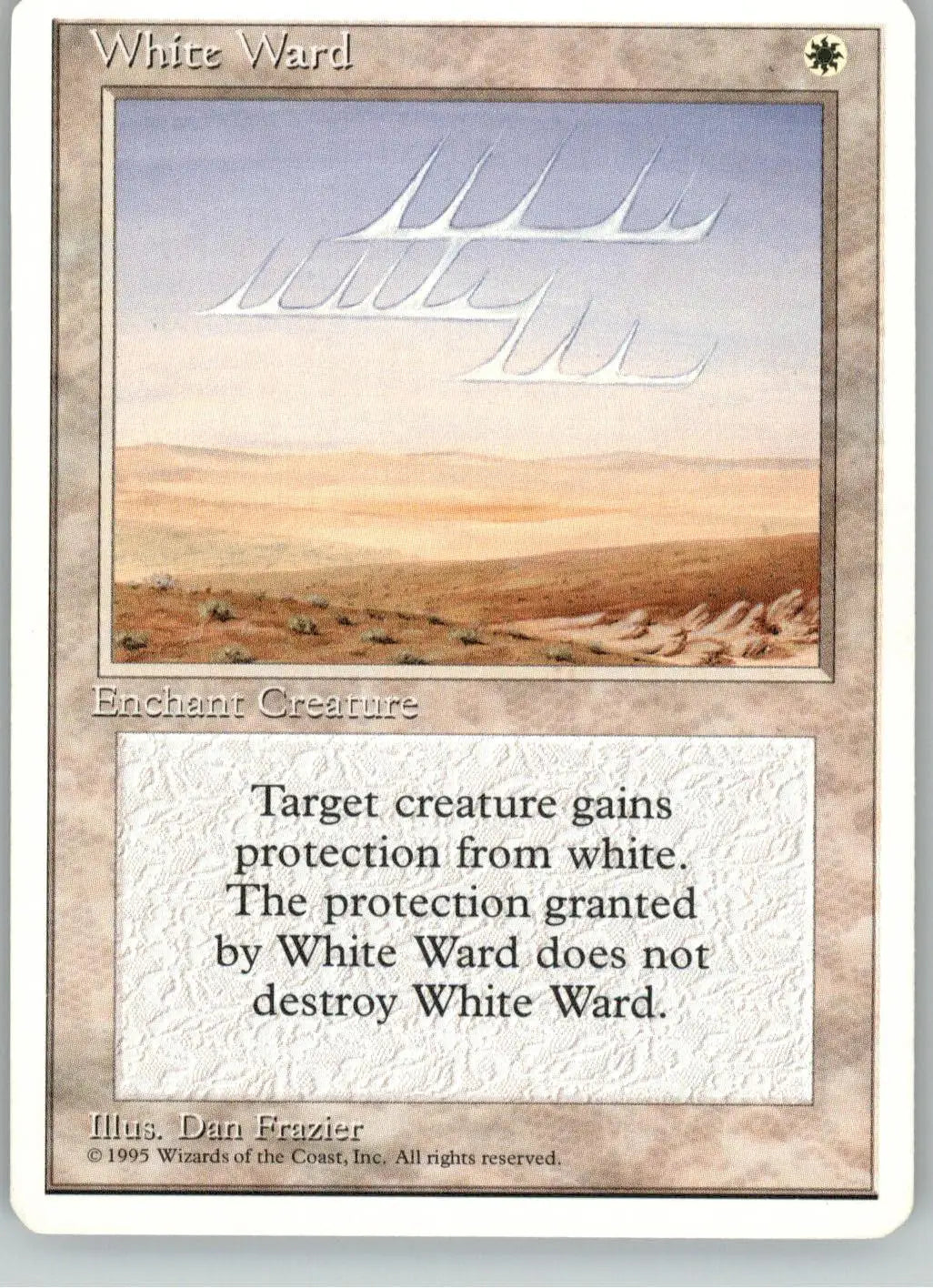 White Ward - Fourth Edition - NM Magic: The Gathering - Magic Card Single
