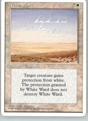 White Ward - Fourth Edition - NM Magic: The Gathering - Magic Card Single