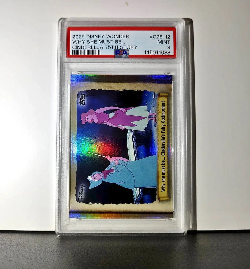 Why she must be… Cinderella’s Fairy Godmother! 2025 Topps Disney #C75-12 PSA 9 - Non-Sports Card Single