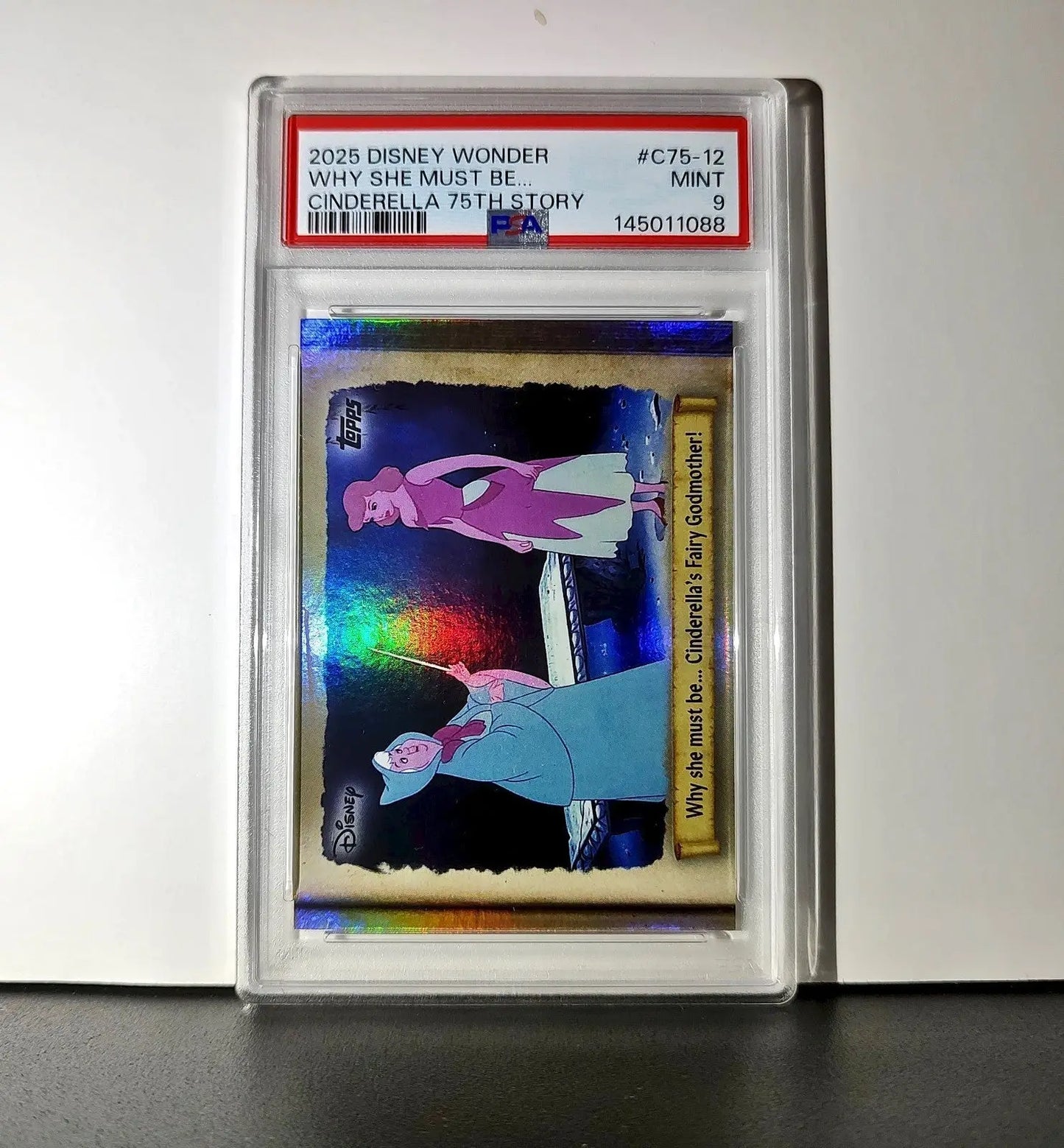 Why she must be… Cinderella’s Fairy Godmother! 2025 Topps Disney #C75-12 PSA 9 - Non-Sports Card Single