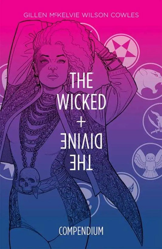 Comic book cover featuring pop stars for Wicked & The Divine Compendium TPB Divine Compendium