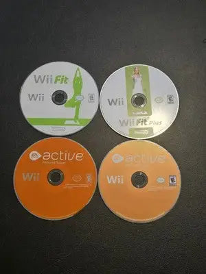 Wii Fit / Wii Fit Plus / EA Sports Active lot of 4 games - Video Game Lot