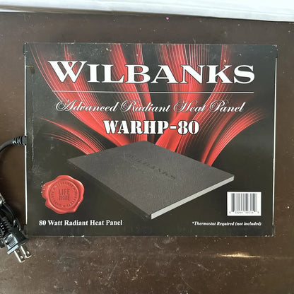 Wilbanks Advanced Heat Panel 80W – Reptile Enclosure Heater / Radiant Heat Panel - Heat Panel