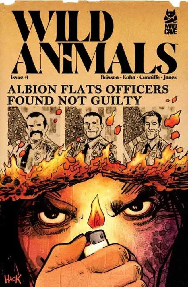 Comic book Wild Animals #1 Cover B Robert Hack Variant with fiery rebellious woman image