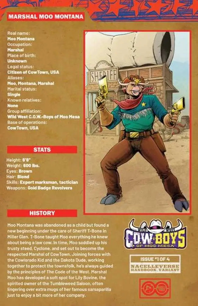 Wild West Cow Boys Of Moo Mesa #1 (Of 4) Cover D Gavin Smith Handbook Variant - Comic Book